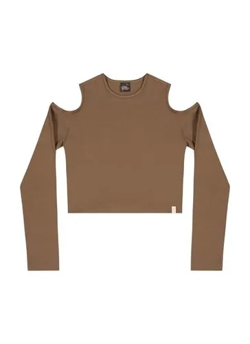 Blusa Juvenil em Cotton (Marrom) Gloss