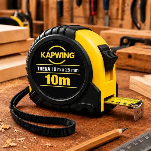 Trena Profissional 10 Metros 25mm Emborrachada Reforçada Fita de Aço com Trava Manual Medição
