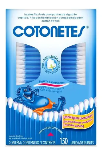 Hastes Flexíveis COTONETES 150 unidades