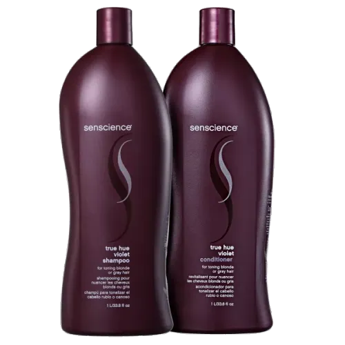 Kit Shampoo e Condicionador Senscience True Hue Violet 1 Litro