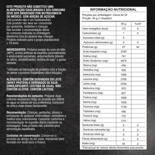 ISO PRO Whey Protein Isolado 1kg - Soldiers Nutrition