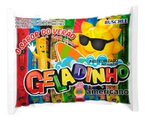 Geladinho Buschle Americano com 40 Unidades 55ml