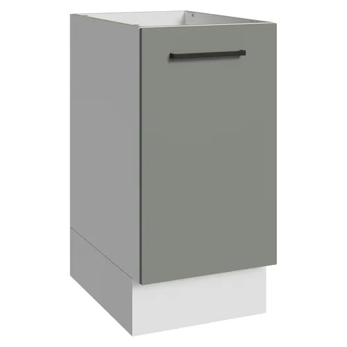 Balcão Madesa Agata 40 x 60 cm 1 Porta (Sem Tampo) Branco/Cinza