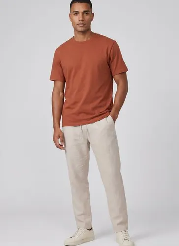Camiseta Masculina em Piquet com Elastano (Marrom) Just Basic