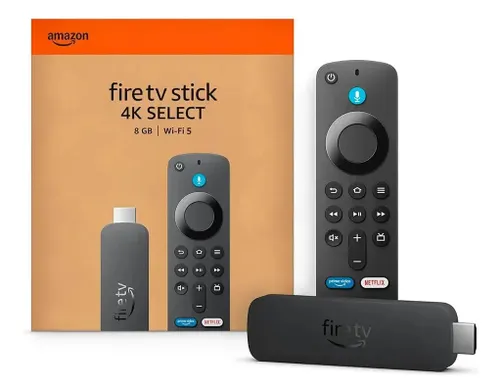 Dispositivo de Streaming Amazon Fire Tv Stick 4k Select com Preto de Voz