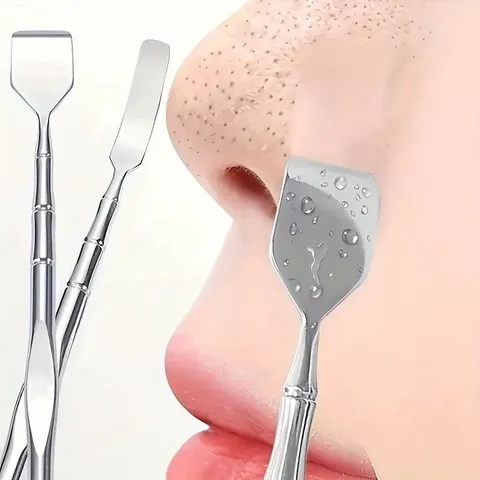 1 unidade removedor de cravo de ponta dupla: limpador de poros faciais, esfoliante e ferramenta de massagem para pele lisa
