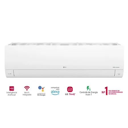 Ar-Condicionado LG Dual Inverter AI Voice 24.000 BTU Quente/Frio 220V - S3-W24K231D