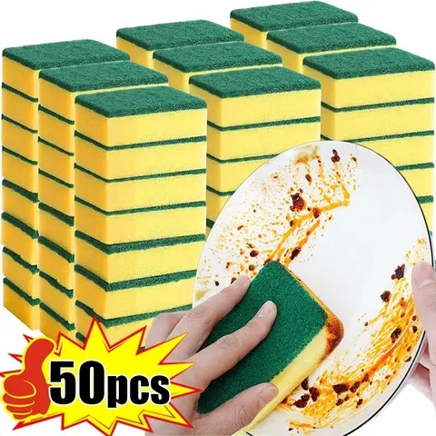 Esponja Mágica de Limpeza de Alta Absorção Dupla Face para Panelas e Ferrugem, Escova de Limpeza, Ferramenta de Limpeza de Cozinha
