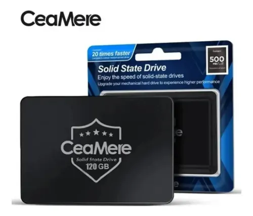 SSD Interno CeaMere de 120 GB SATA III para Notebook e Desktop
