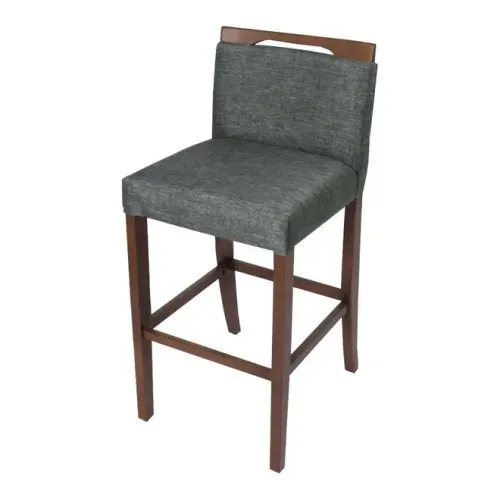 Banqueta de Madeira Rogar CINZA L05 Morel D23 Capuccino