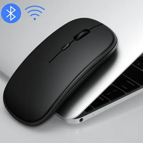 Mouse gamer sem fio bluetooth para macbook ipad computador portátil bateria substituível mouse bluetooth ajustável 800/1200/1600dpi