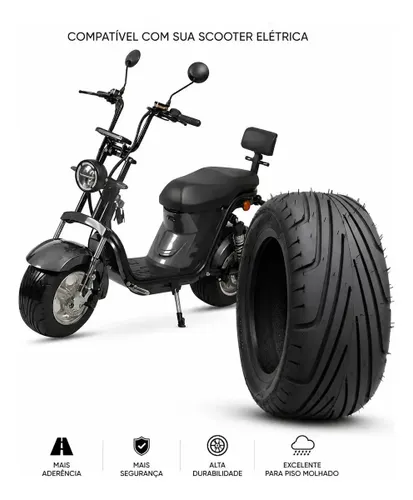 Pneu Scooter Moto Eletrica Citycoco 225/40-10 Aro 10 2000w