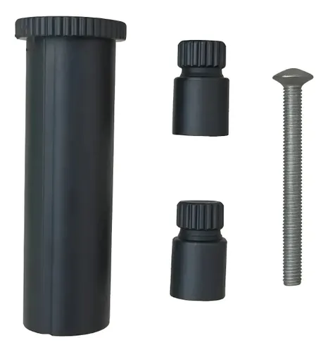 Prolongador para Registro DECA Preto Fosco 20mm 16 Estrias