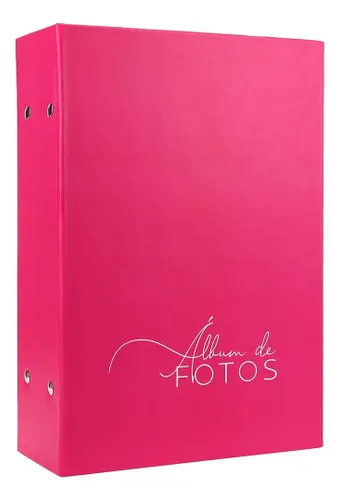 Album Grande para 500 Fotos 10x15 Amarelo-lightning Fosco Cor Rosa-pastel