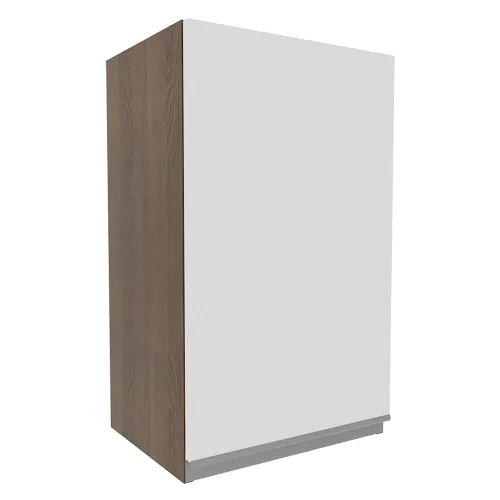 Armário Aéreo Madesa Glamy 40 cm 1 Porta Rustic/Branco