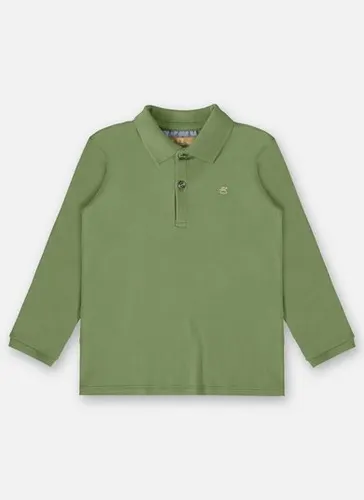 Camisa Polo Manga longa em Suedine Infantil Menino (Verde) Up Baby