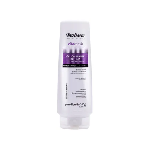 Vita Derm Vita Mask Gel Calmante de Tília Máscara Facial 200 g