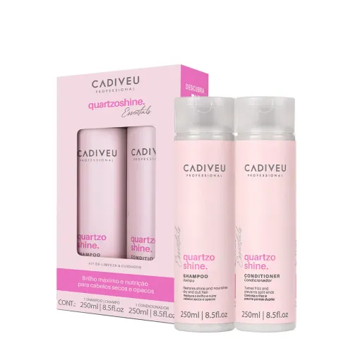 Kit Shampoo e Condicionador Cadiveu Essentials Quartzo Shine 250ml