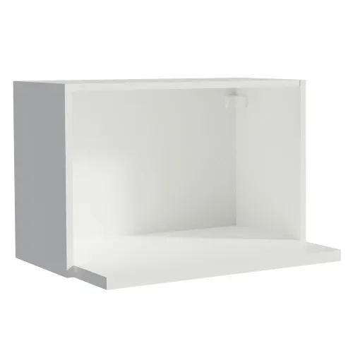 Armário Aéreo Madesa Acordes 100% MDF 60 cm com Nicho para Microondas e Forno Elétrico Branco
