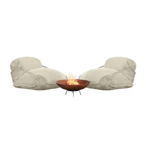 Kit Fall 2 Puffs Piscina + 1 Tacho 60cm