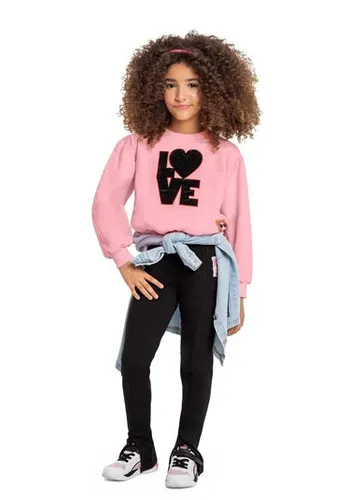 Blusão Love Infantil Feminino em Moletom (Rosa) Gloss