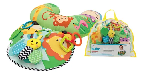 Almofada Atividade para Bebe Divertida Mordedor - Buba Cor Colorido