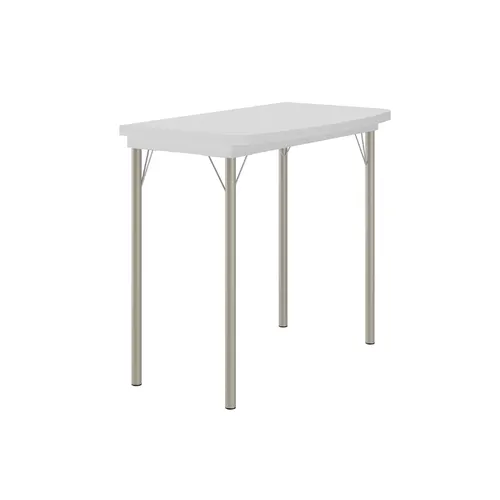 Mesa Dobrável Extensível 216 Carraro Branco Prata