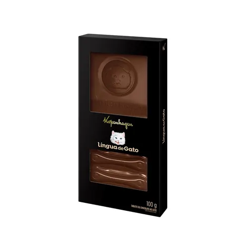 Língua de Gato Tablete ao Leite 100G