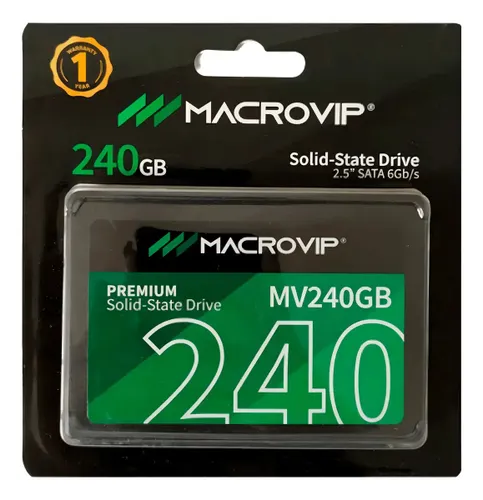 SSD Interno Macrovip Premium Mv240gb 240gb Preto - NOVO LACRADO