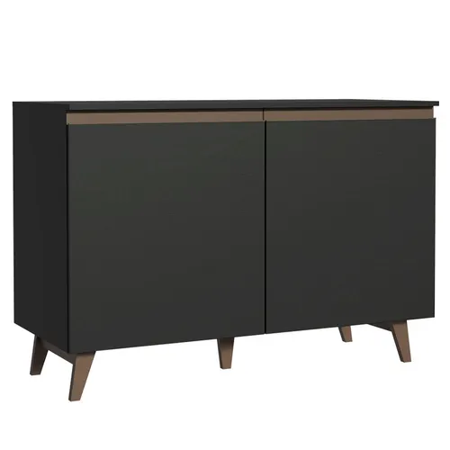 Balcão Gabinete de Pia Madesa Reims 2 Portas Preto