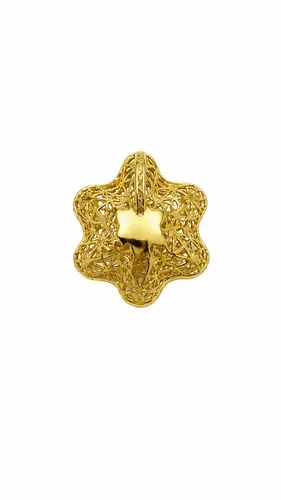 Pingente Flor 13,5 mm em Ouro 18K