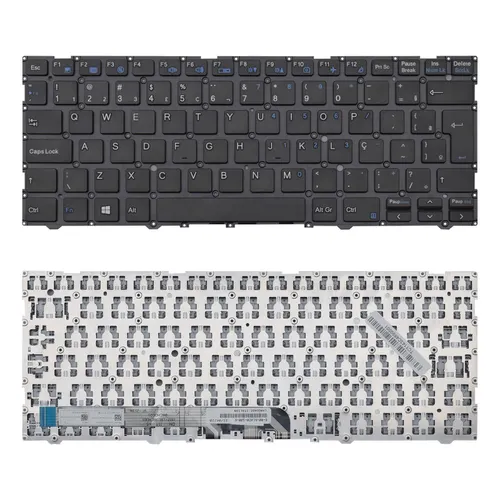 Teclado para Notebook Positivo Master NL40CU ABNT2 Preto