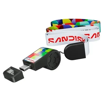 Pen Drive 64GB SanDisk FIFA World Cup 2026 Edition, USB-C 3.2, Leitura de 300MB/s, Preto - SDCZIA-064G-G46