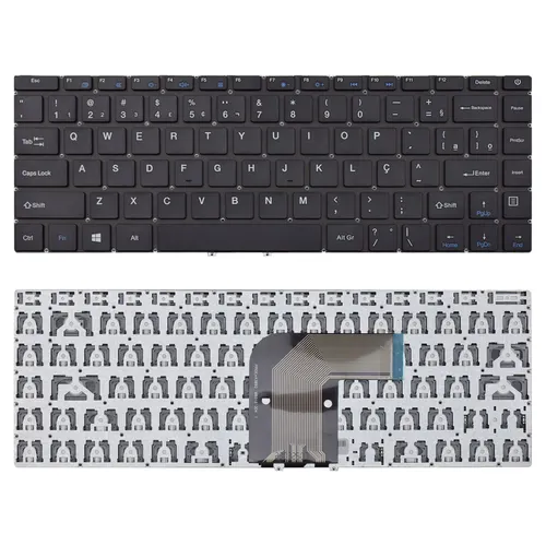 Teclado para Notebook Multilaser Part Number YMS-0177 ABNT2 Preto