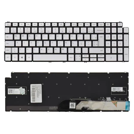 Teclado para Notebook compatível com Dell Inspiron 15-5502 ABNT2