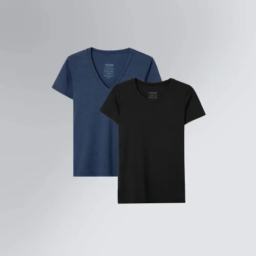 Kit Presente Tecnológico Feminino Tech T-Shirt Gola U e Tech T-Shirt Gola V
