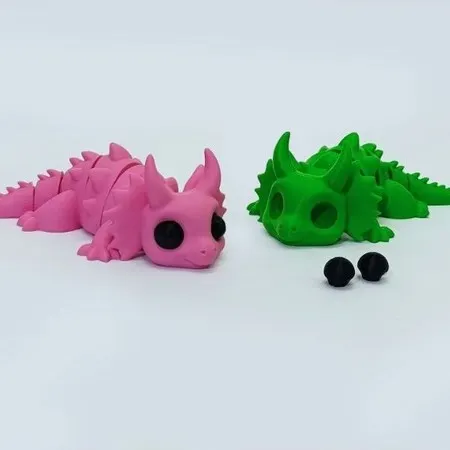 Kit 10 Dinossauros Articulados 3D Cores Variadas - Brinquedo Anti-Stress e Decoração Fofa
