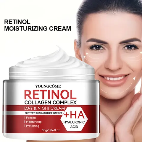 Creme hidratante facial com retinol, creme reparador, hidratante e nutritivo, creme iluminador para a pele, creme facial antienvelhecimento, cuidados para a pele do rosto.