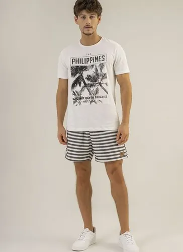 Short Masculino Listrado (Preto) The Philippines