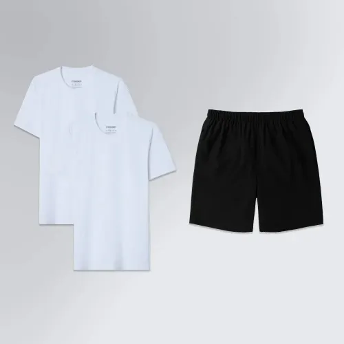 Kit Presente Esportivo Masculino 2 Camisetas Esportiva e Bermuda Future Shorts