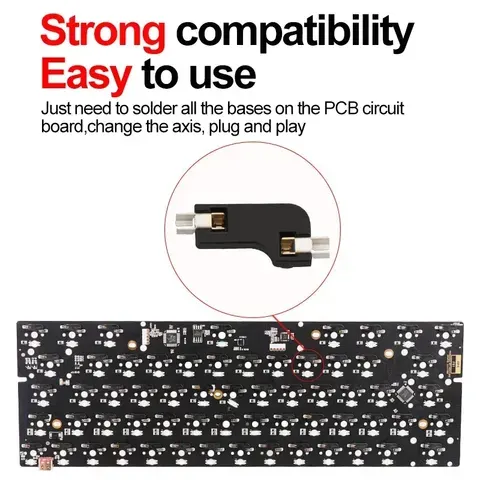 10/30/70/110 pçs kailh troca quente pcb soquete teclado mecânico doca de troca quente para outemu cereja mx interruptores conector diy
