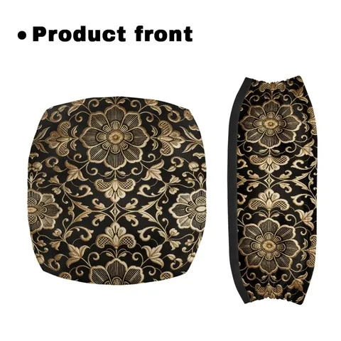 Capa de assento para andador, 2 peças, material elástico de fácil instalação, Coloranimal, para homens, para uso interno, floral dourado