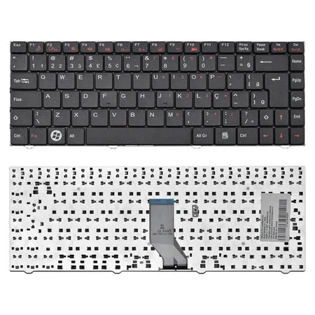 Teclado para Notebook compatível com Semp Toshiba Part Number 82B382-X96005 ABNT2
