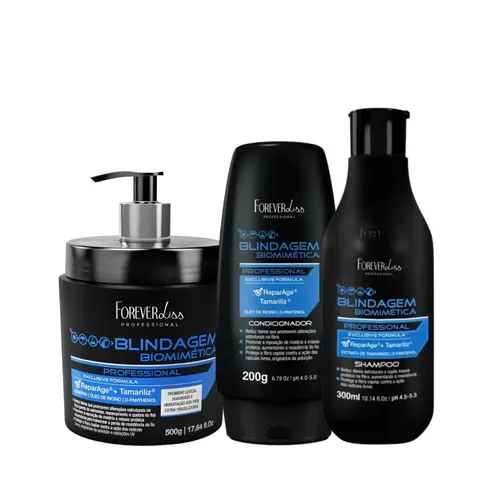 Kit Forever Liss Blindagem Biomimética Capilar Completo