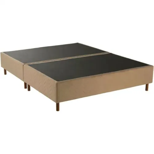 Base Box Queen Kappesberg SOMO08-158-A033 Veludo 158x198x25cm Marrom