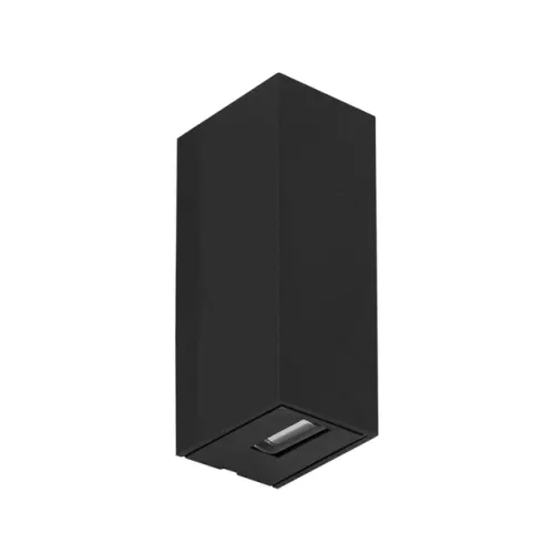 Arandela Led Abs 5w 3000k Ip65 2 Fachos Flux - PRETO