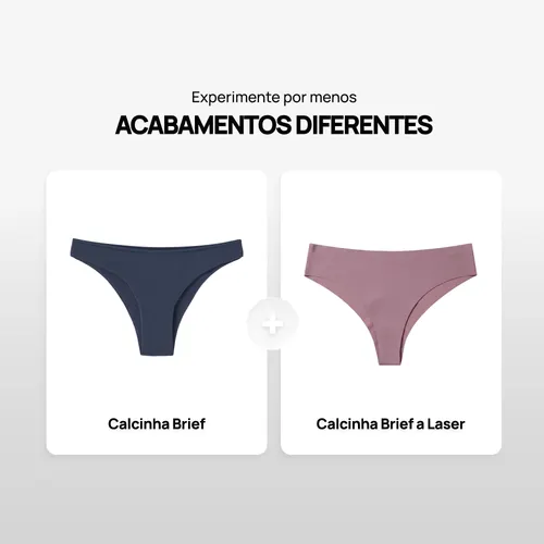 Calcinha Brief + Calcinha Brief a Laser