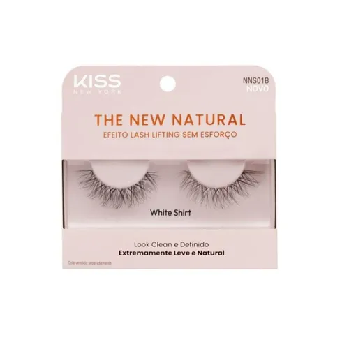 Cílios Postiços Kiss New York The New Natural White Shirt