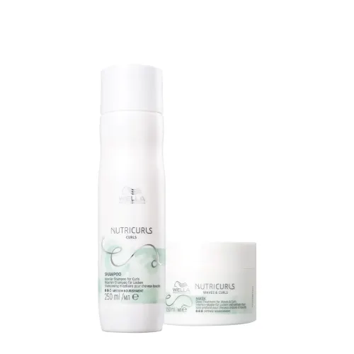 Kit Shampoo 250ml e Máscara 150ml Wella Professionals Nutricurls