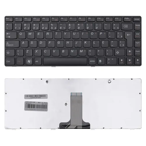 Teclado para Notebook Lenovo G Series G470 ABNT2 Preto